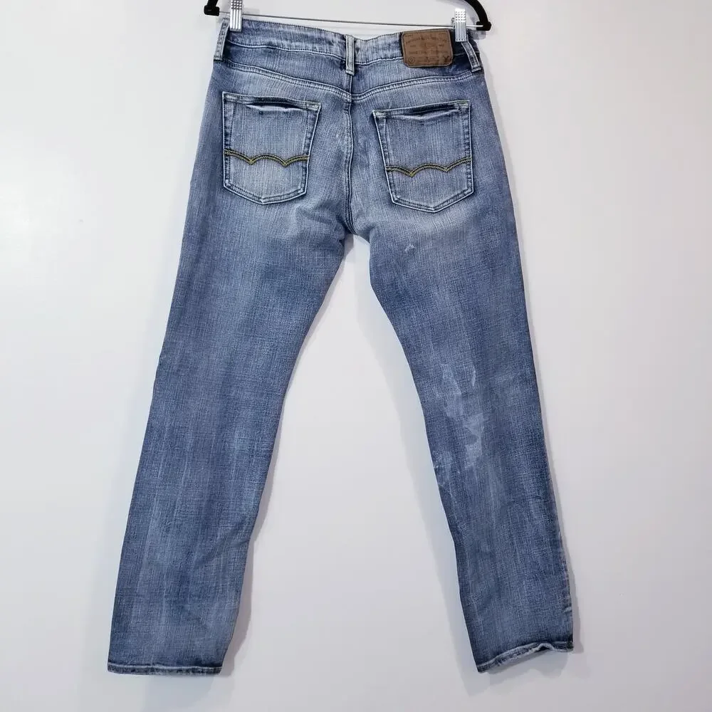 AEO American Eagle Jeans Men 30x30 FLEX 4 360 Light Wash Blue Denim